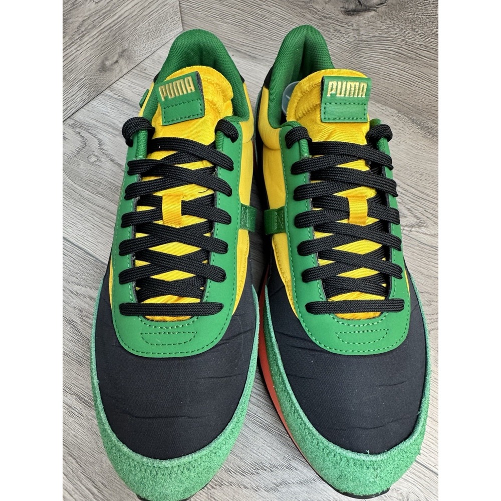 Puma Future Rider Game On Black Green Yellow sneaker shoes men's size 11 - Picture 10 of 12